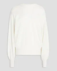 IRO Ribbed cotton and cashmere-blend sweater - White White