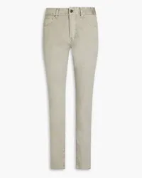 James Perse Slim-fit cotton-blend twill pants - Green Green