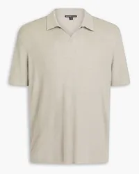 James Perse Linen-blend polo shirt - Gray Gray