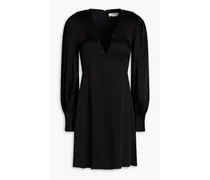 Satin mini dress - Black