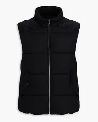 Rag & Bone Byron quilted corduroy and wool vest - Black Black