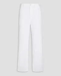 Nili Lotan Elliot stretch-cotton twill straight-leg pants - White White