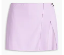 Rea stretch mini wrap skirt - Purple