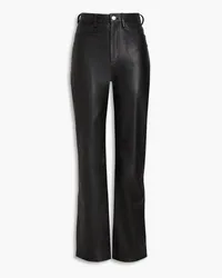 ROTATE Birger Christensen Leather straight-leg pants - Black Black