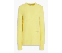 Brushed alpaca-blend sweater - Yellow