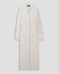 Proenza Schouler Cotton-blend tweed maxi shirt dress - White White