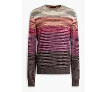 Space-dyed wool sweater - Purple