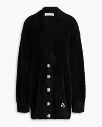 Philosophy Di Lorenzo Serafini Embroidered brushed knitted cardigan - Black Black