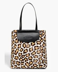 TOD'S Leopard-print calf hair tote - Animal print Animal