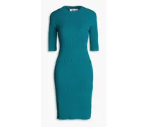 Cable-knit dress - Blue