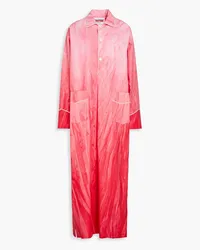 For Restless Sleepers F.R For Restless Sleepers - Clemente dégradé cotton-poplin maxi shirt dress - Pink Pink