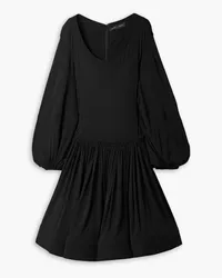 Proenza Schouler Pleated jersey mini dress - Black Black