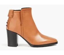 Leather ankle boots - Brown