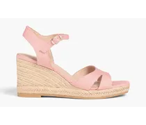 Mykonos canvas espadrille wedge sandals - Pink