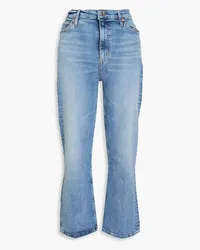 RE/DONE 70s cropped high-rise bootcut jeans - Blue Blue