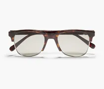 D-frame tortoiseshell acetate sunglasses - Brown