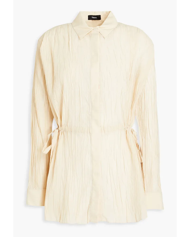 Theory Crinkled poplin shirt - Neutral Neutral