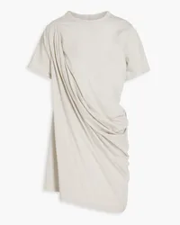 Rick Owens Draped cotton-jersey T-shirt - Gray Gray