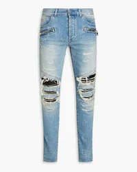 Balmain Distressed denim jeans - Blue Blue