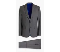 Slim-fit wool-blend suit - Gray