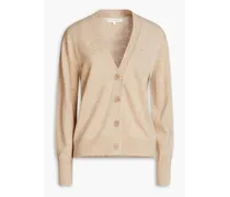 Wool and cashmere-blend cardigan - Neutral