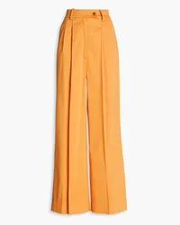 Loulou Studio Lehen pleated satin wide-leg pants - Orange Orange