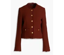 Carmen wool-crepe jacket - Red
