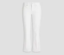 Sloane mid-rise bootcut jeans - White