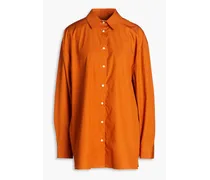 Espanto cotton-poplin shirt - Orange