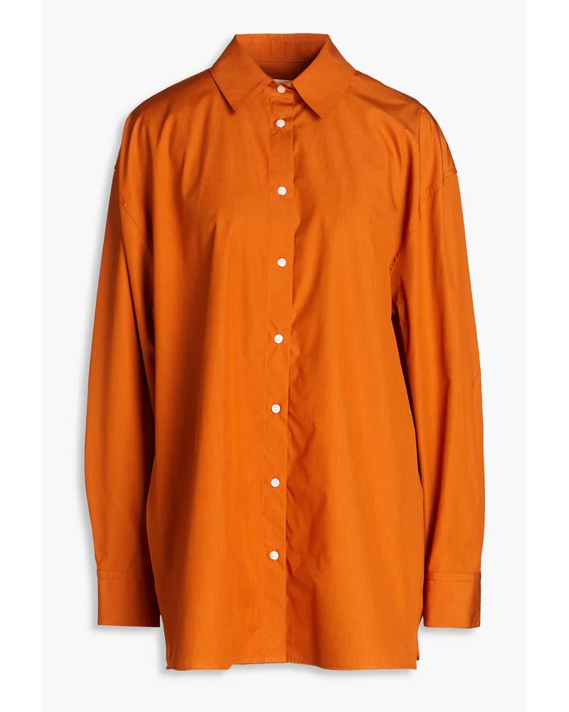 Loulou Studio Espanto cotton-poplin shirt - Orange Orange