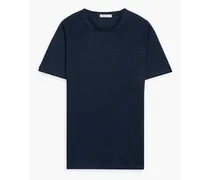 Chad linen-jersey T-shirt - Blue