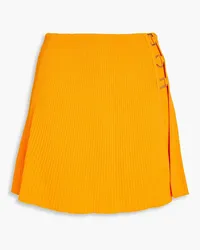 Sandro Ribbed-knit mini skirt - Orange Orange