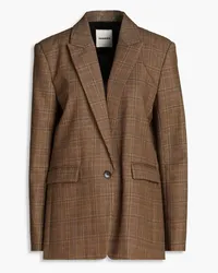 Sandro Prince of Wales checked tweed blazer - Brown Brown