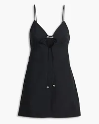 Alexander Wang Cami cutout cotton-poplin mini dress - Black Black