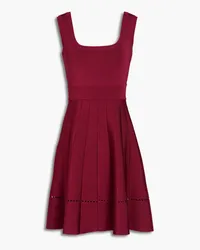 Hervé Léger Pleated ponte mini dress - Purple Purple