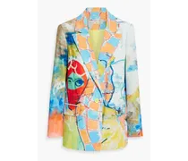 Alice Olivia - Kidsuper Denny printed crepe blazer - Multicolor