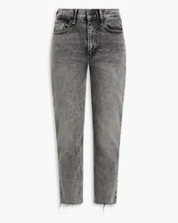 Rag & Bone Wren faded high-rise slim-leg jeans - Gray Gray