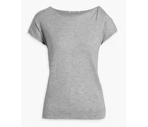 Cutout cashmere T-shirt - Gray