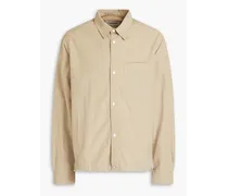 Crinkled poplin shirt - Neutral