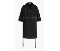 Cotton-poplin shirt dress - Black