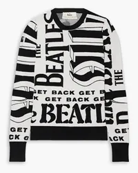 Stella McCartney The Beatles Get Back cutout intarsia-knit sweater - Black Black