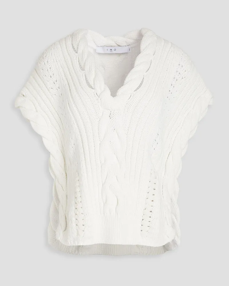 IRO Cable-knit vest - White White