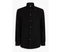 Silk-jacquard shirt - Black