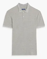 Frescobol Carioca Dias stretch cotton and Lyocell-blend piqué polo shirt - Gray Gray