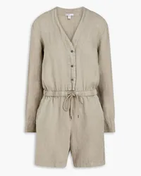 James Perse Linen playsuit - Neutral Neutral