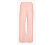 Fatou sequined tulle wide-leg pants - Pink
