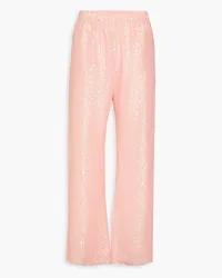 Stine Goya Fatou sequined tulle wide-leg pants - Pink Pink