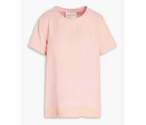 Cotton-jacquard top - Pink
