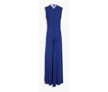 Ruched jersey maxi dress - Blue