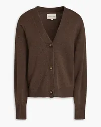 Loulou Studio Embroidered wool and cashmere-blend cardigan - Brown Brown